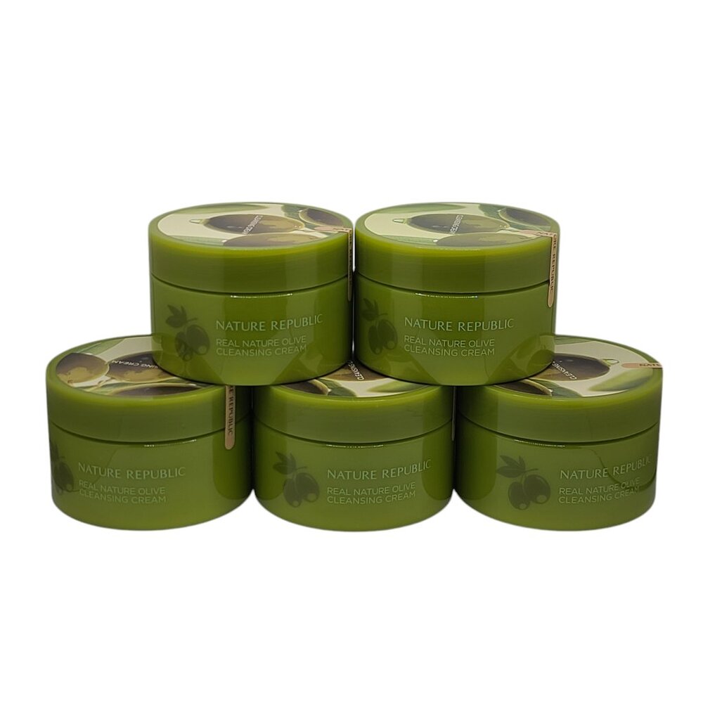 5 Pack Nature Republic Real Nature Olive Cleansing Cream 200ml US Seller *HTF*